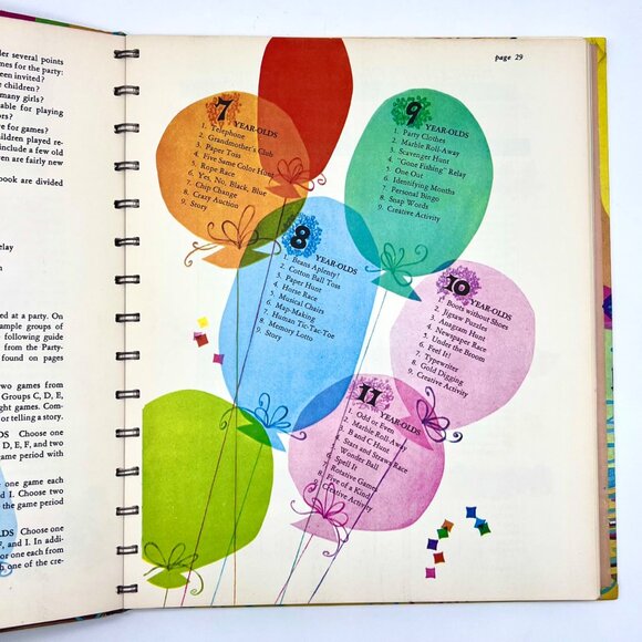 Vintage 1964 Betty Crocker Parties For Children Book Games Cakes Kids Ideas - Picture 4 of 10